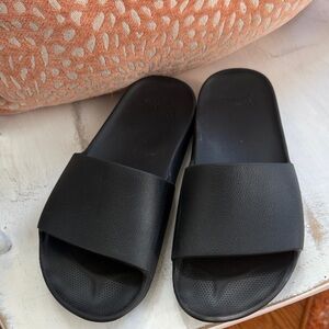 Black Slide Sandals by Archie’s